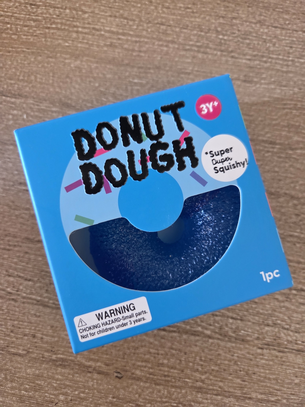 J'adore Donut Dough Squishy Sensory Toy- Blue